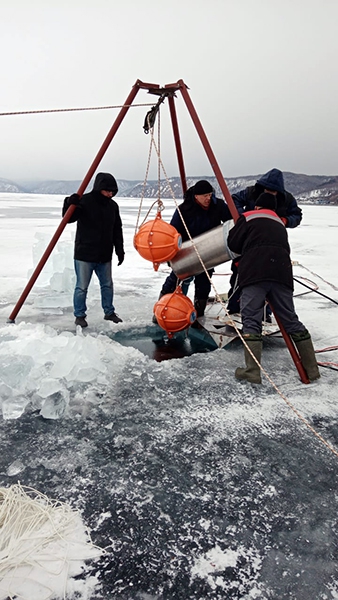 «Байкал в режиме реального времени» установка камеры на глубину 200 метров - 2 слайд