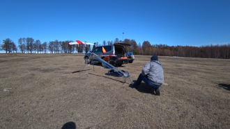 Ледовая экспедиция в районе с. Сухая